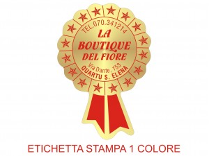Etichette adesive per fioristi, fiorai e vivaisti (mm 44x30)  (cod.48G)